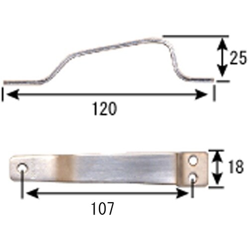 WAKI 三ツ穴取手 BH−707 120