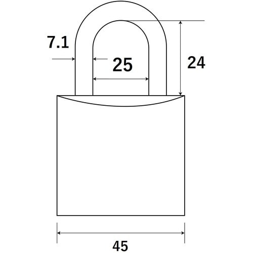 WAKI 別注シリンダー錠 TWE−OS 45MM