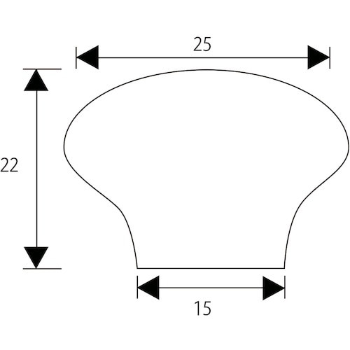 WAKI セラミックつまみ VG−261 25mm