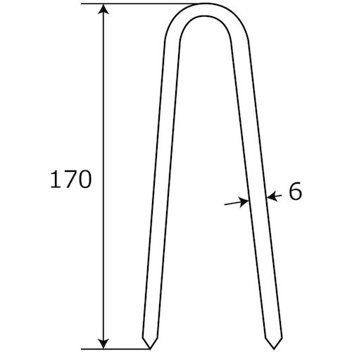 WAKI U型アンカー BK−226 6X170M