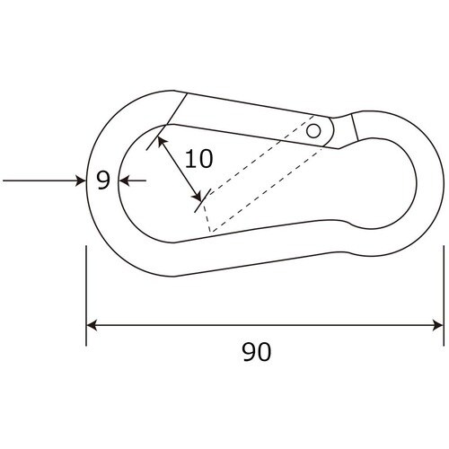 WAKI スプリングフック 15−404 9X90