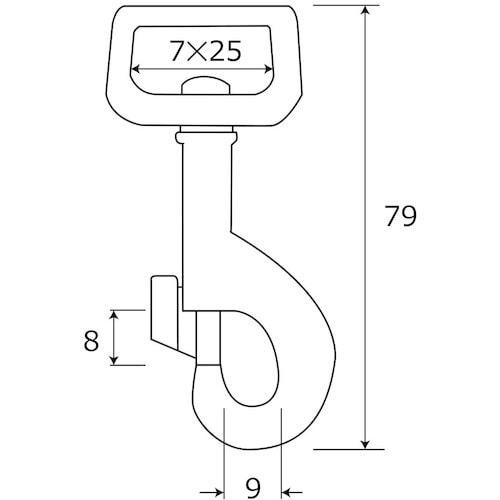 WAKI 回転ナスカン BK−589 NO.17