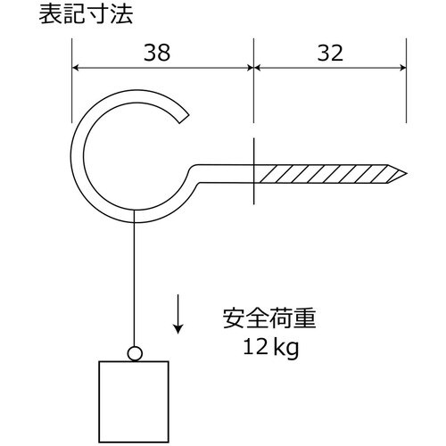 WAKI 足長洋灯吊ステンレス SH−163 38