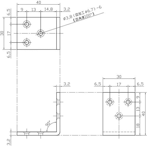 WAKI 巾広アングル BY−033 40MM G