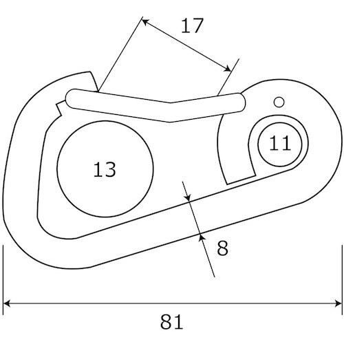 WAKI スプリングスナップ BK−623 ST