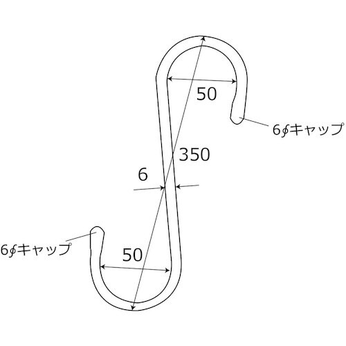 WAKI ステンSカン クロス BK−901 6X
