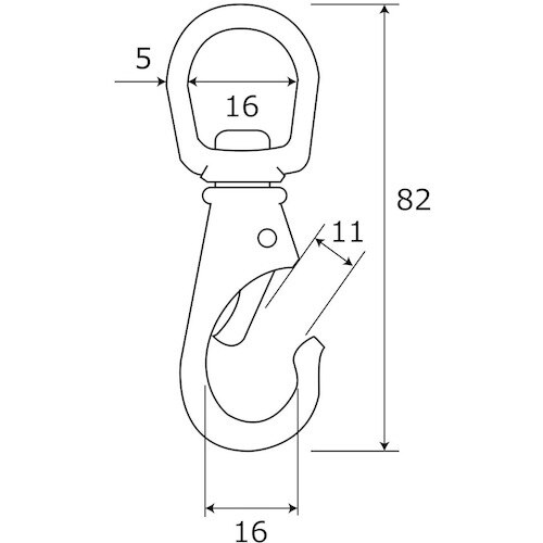 WAKI 真鍮スイベルナスカン BK−928 NO