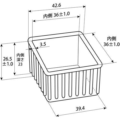 WAKI イスキャップB茶角 BC−204 36M