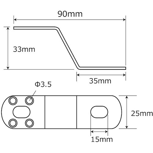 WAKI 補助金具ステンレス BS−736 NO1