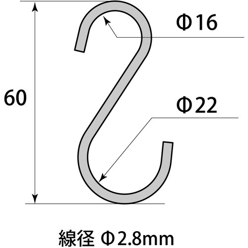 WAKI カラ−Sカン ML882 60MM クロ