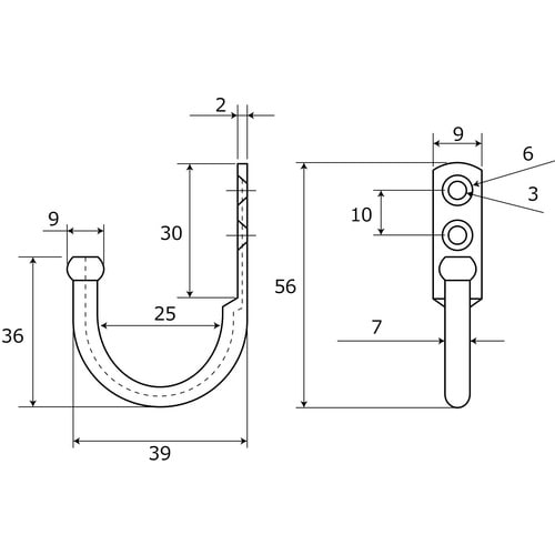 WAKI ソフトフックU−3 BH−225 シロ