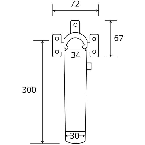 WAKI テーブルステップ細黒 AK−361 30
