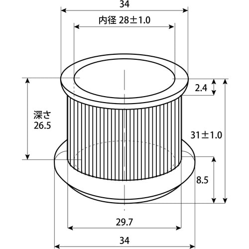WAKI イスキャップB薄茶丸 BC−275 28