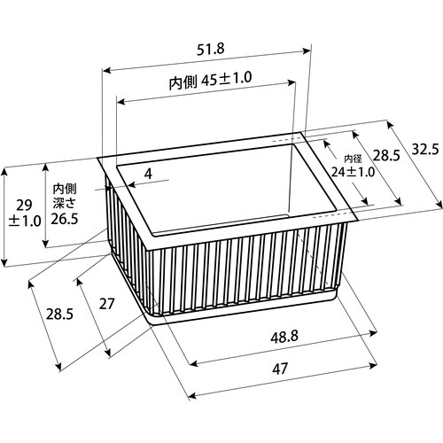 WAKI イスキャップB茶平角 BC−232 24