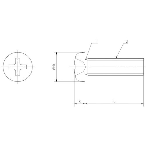 YAHATA 樹脂(PPS) なべ小ねじ M3X8