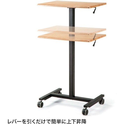 SANWA パーソナルガス昇降デスク 620×43