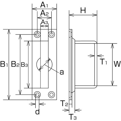 水本 上げ蓋取手 33mm×103mm