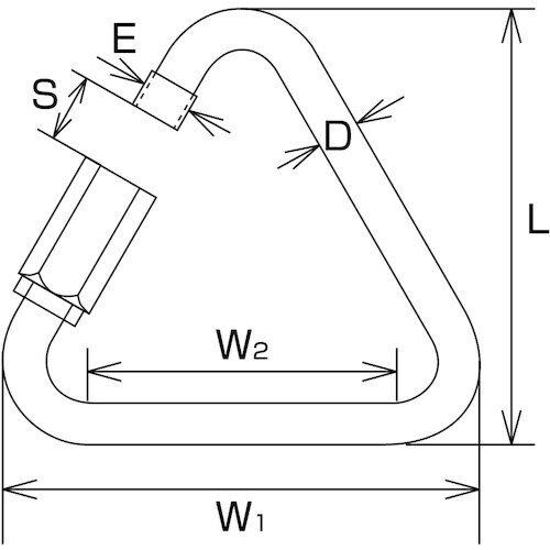 水本 三角リングキャッチ 線径6mm