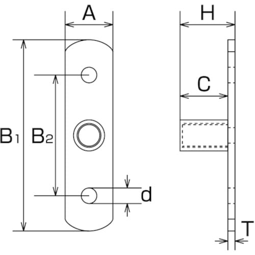 水本 T型ナット(ブネジ) 捻径W−3/8