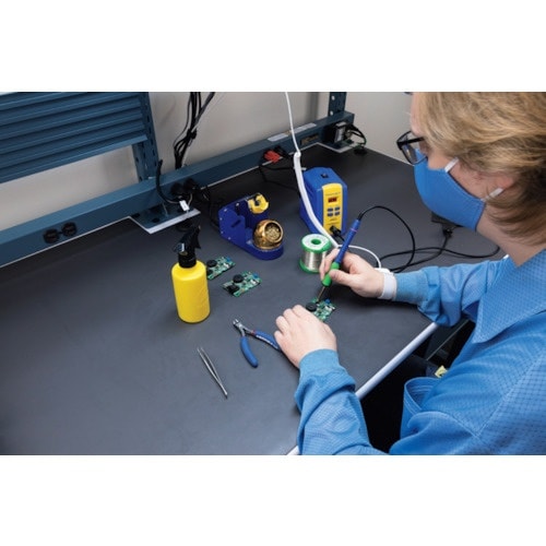 DESCO スプレーボトル 青 静電気防止 低密度