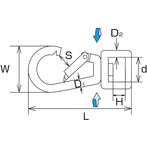 水本 ステンレス スナップフック BL型(ベルトタ