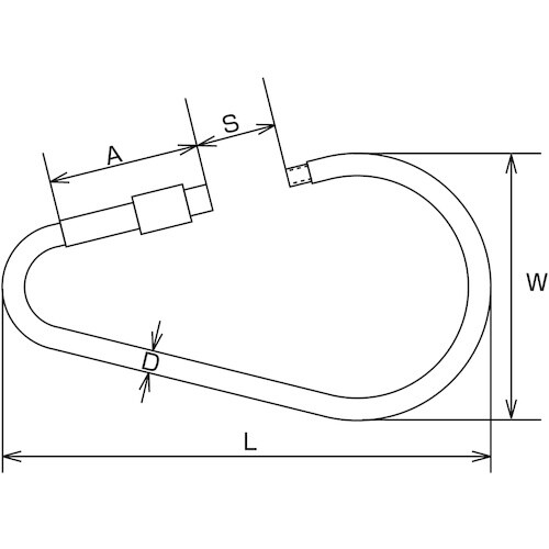 水本 ナス型リングキャッチ 線径3mm
