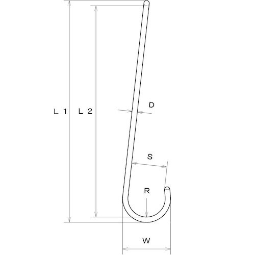水本 アルミハンガーSフックツイスト(マットブラッ