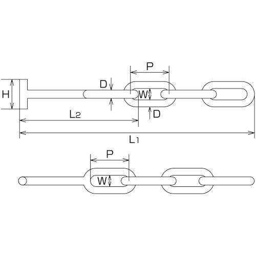 水本 車体ドア留め金具B型 全長187mm