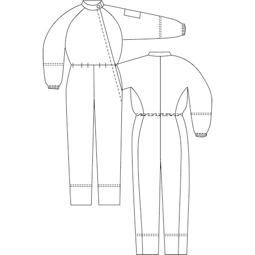 ミドリ安全 クリーンウェア 超静電クリーンスーツ