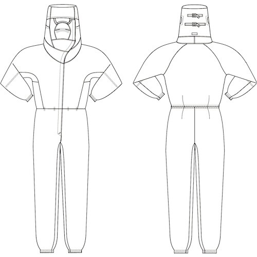 ミドリ安全 ベルデクセル×エレパスU フード・マス