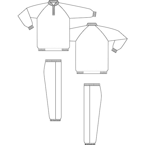 ミドリ安全 クリーンウェア 男女共用 ミドラー上衣