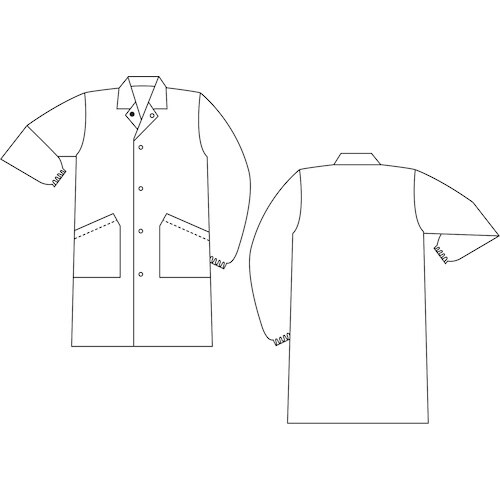 ミドリ安全 クリーンウェア 男女共用 コート S3