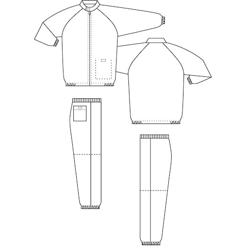 ミドリ安全 クリーンウェア 男子クリーンスラックス
