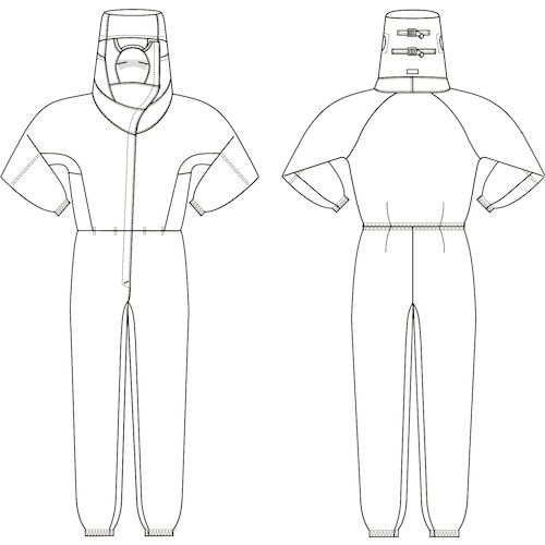 ミドリ安全 ベルデクセル×エレパスU フード・マス