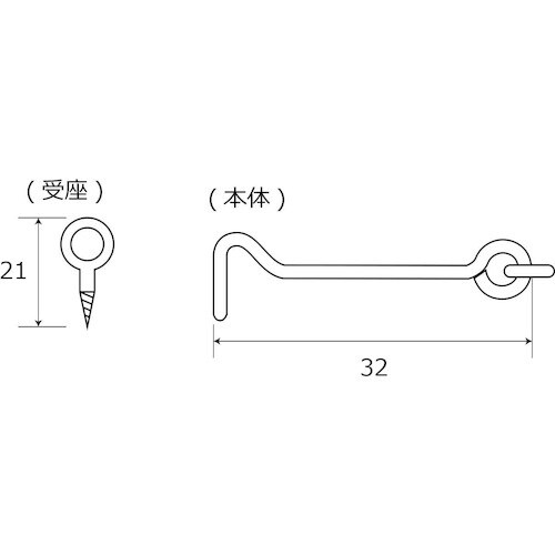 WAKI 鉄ニッケルアオリ止め VC−006 32