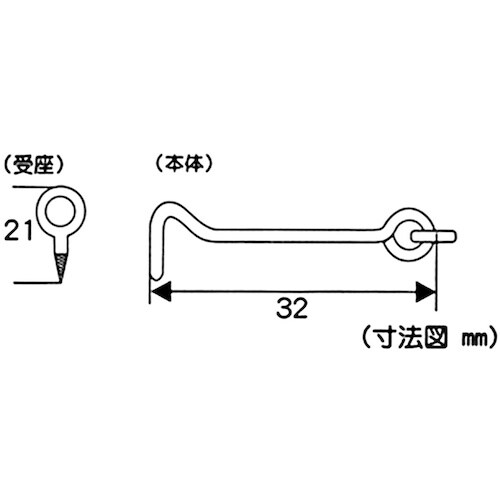 WAKI 真鍮メッキアオリ止め VC−001 32