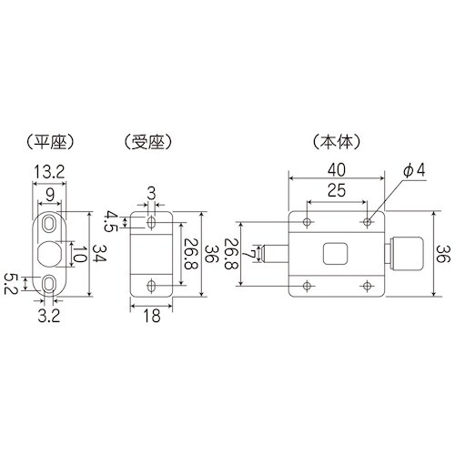 WAKI プッシュロック VC−068 OML−1