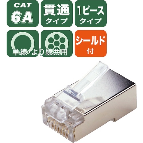 JEFCOM カテゴリー6A用モジュラープラグ
