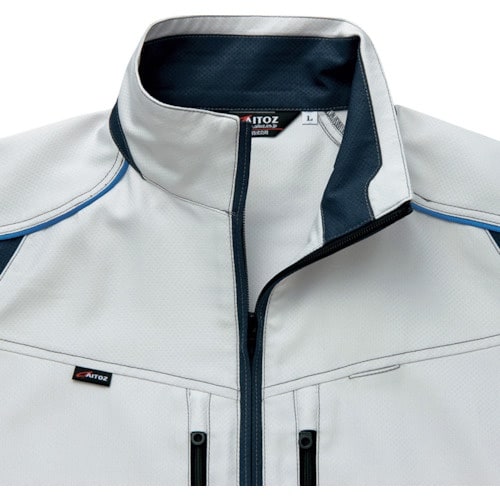 アイトス エコプロダクト長袖ブルゾン ネイビーXシ