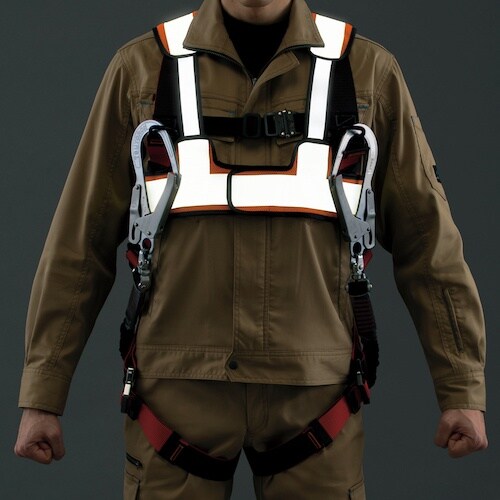 アイトス フルハーネス対応ラッセルメッシュベスト