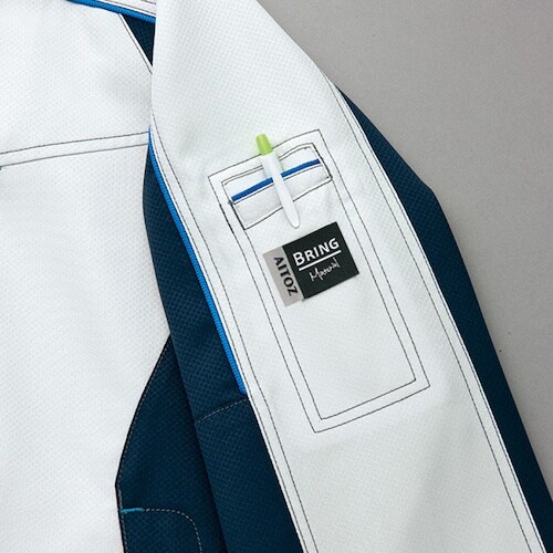 アイトス エコプロダクト長袖ブルゾン グリーンXブ