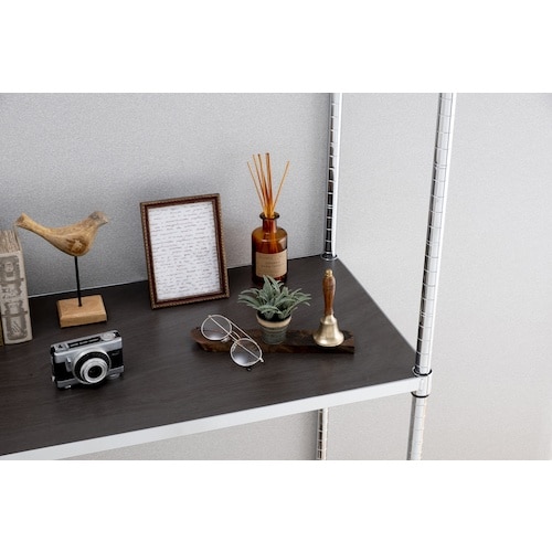 IRIS 537879 メタルラック ウッディ棚板