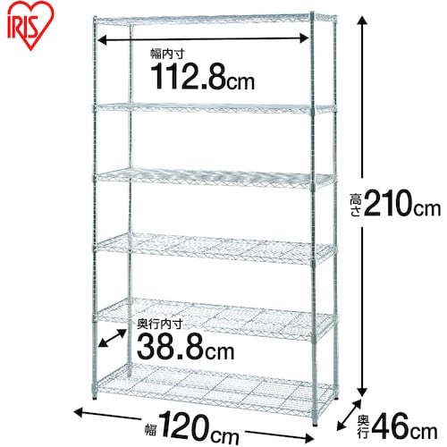 IRIS 104977 メタルシェルフ SE−12