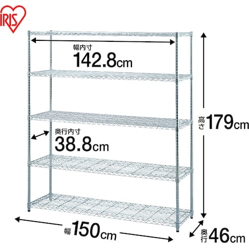 IRIS 104978 メタルシェルフ SE−15
