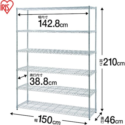IRIS 104979 メタルシェルフ SE−15