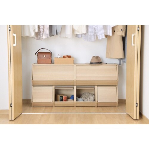 IRIS 285536 スタックボックス 扉付き