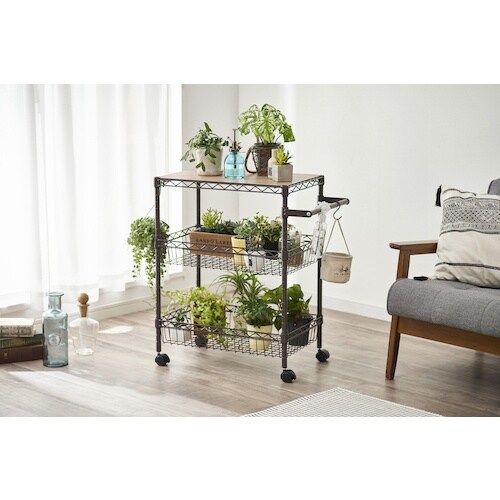 IRIS 517378 カラーメタルラック バスケ