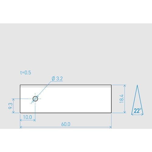 貝印刃物 機械刃 0.5×18.4×60L 22°