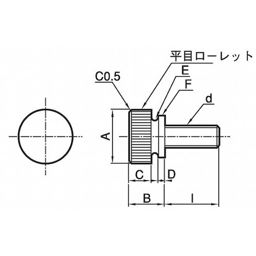 SUNCO ニッケルECO−BSローレットビス(平