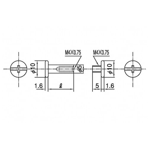 SUNCO ニッケルBS組ネジ 5×6 (20本入